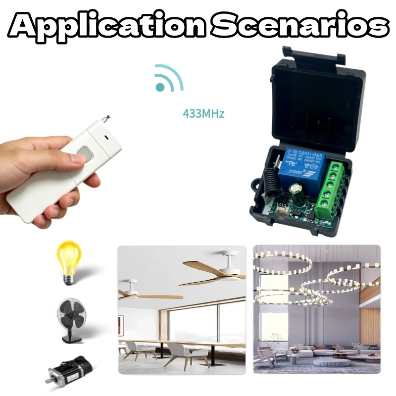 433Mhz DC 12V 6V-30V 1CH Unive - 433Mhz Receiver Module 评论和价格